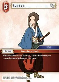 Parivir (Opus V) — Final Fantasy TCG Card Value