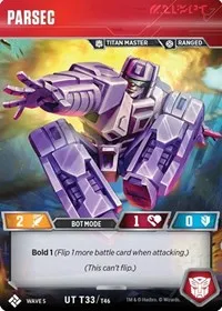 Parsec (Titan Masters Attack) — Transformers TCG Card Value