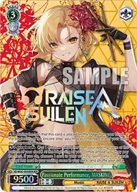 Passionate Performance MASKING BDR (BanG Dream! Girls Band Party! Countdown Collection Premium Booster) — Weiss Schwarz Card Value