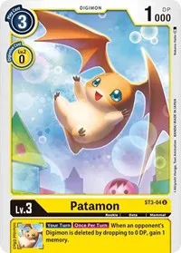 Patamon (Starter Deck 03: Heaven's Yellow) — Digimon Card Game Card Value