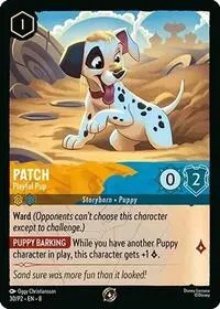 Patch Playful Pup (Disney Lorcana Promo Cards)