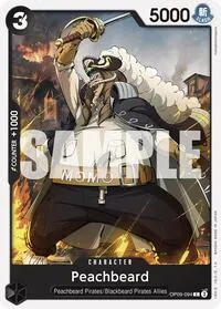 Peachbeard (Emperors in the New World) — One Piece Card Game Card Value