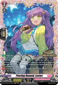 Peering Beyond Lestes FR (DZ-LBT01: Lyrical Monasterio Sparkling Stars!) — Cardfight Vanguard Card Value