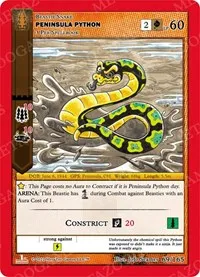 Peninsula Python (Wilderness: First Edition) — MetaZoo Card Value