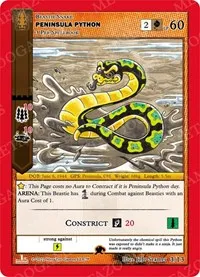 Peninsula Python (Wilderness: First Edition Release Event Deck) — MetaZoo Card Value