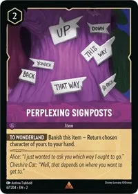Perplexing Signposts (Rise of the Floodborn) — Lorcana TCG Card Value