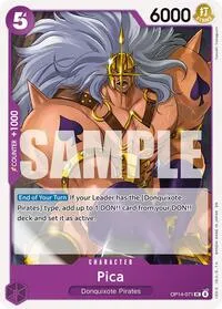 Pica (The Azure Sea's Seven) — One Piece Card Game Card Value