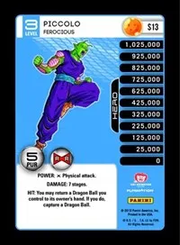 Piccolo Ferocious High Tech Foil (Panini: Evolution)
