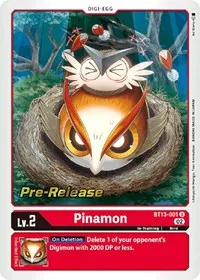 Pinamon (Versus Royal Knights Pre-Release Cards) — Digimon Card Game Card Value