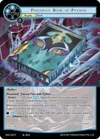 Poisonous Book of Python (Descent into the Raven's Catacombs) — Force of Will Card Value