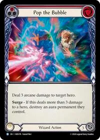 Pop the Bubble Red (Rosetta) — Flesh & Blood TCG Card Value