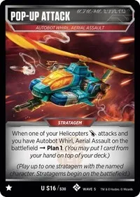 Pop up Attack (Titan Masters Attack) — Transformers TCG Card Value