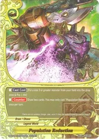 Population Reduction (Blazing Overclash) — Future Card BuddyFight Card Value
