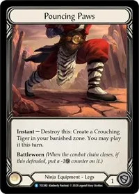 Pouncing Paws (Round the Table: TCCxLSS) — Flesh & Blood TCG Card Value