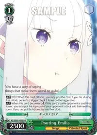 Pouting Emilia (Re:ZERO: The Frozen Bond)