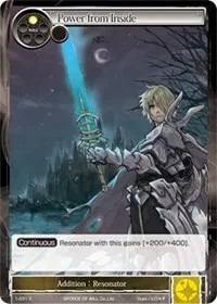 Power from Inside (Starter Deck: Knights of the Round Table) — Force of Will Card Value