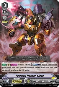 Powered Trooper Singh (V-BT07: Infinideity Cradle) — Cardfight Vanguard Card Value