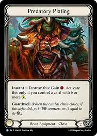 Predatory Plating (Silver Age Chapter 1) — Flesh & Blood TCG Card Value