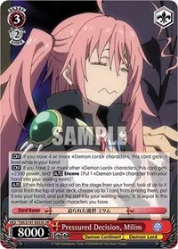 Pressured Decision Milim SR (That Time I Got Reincarnated as a Slime Vol.3)
