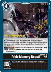 Pride Memory Boost (Next Adventure Pre-Release Cards)