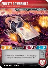 Private Downshift Special Ops Security Agent (Transformers Promos)