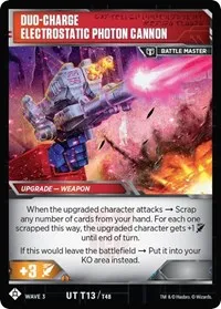 Private Firedrive Ground Command Artillery Duo Charge Electrostatic Photon Cannon (War for Cybertron: Siege I) — Transformers TCG Card Value