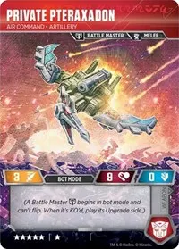 Private Pteraxadon Air Command Artillery Binary Edgewing Scythe (War for Cybertron: Siege I)