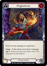 Prognosticate Red (Dynasty) — Flesh & Blood TCG Card Value