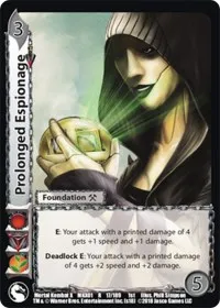 Prolonged Espionage (Mortal Kombat X) — UniVersus Card Value