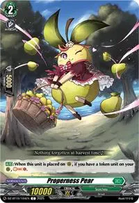 Properness Pear (DZ-BT10: Dragonsoul Resonance) — Cardfight Vanguard Card Value