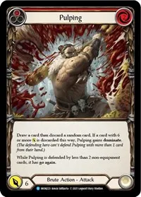 Pulping Red (Monarch) — Flesh & Blood TCG Card Value