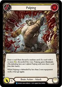 Pulping Yellow (Monarch) — Flesh & Blood TCG Card Value
