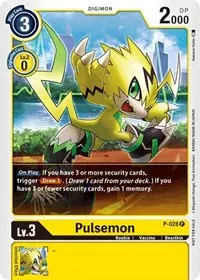 Pulsemon P 028 (Digimon Promotion Cards)