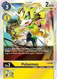 Pulsemon P 028 Double Diamond Pre Release (Digimon Promotion Cards)