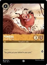 Pumbaa Friendly Warthog (The First Chapter) — Lorcana TCG Card Value