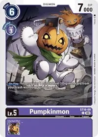 Pumpkinmon (Starter Deck 16: Wolf of Friendship) — Digimon Card Game Card Value