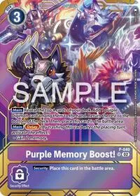 Purple Memory Boost P 040 Premium Card Collection Memory Boost Set (Digimon Promotion Cards)