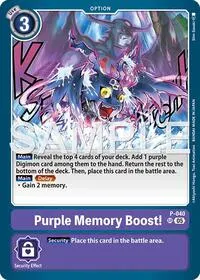 Purple Memory Boost Reprint (Advanced Booster Digimon Generation)