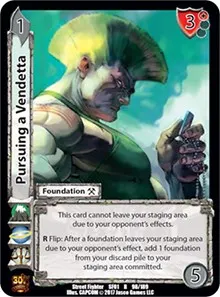 Pursuing a Vendetta (Street Fighter CCG)