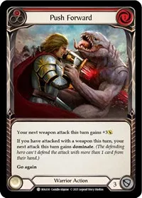 Push Forward Red (Blitz Deck: Monarch - Boltyn) — Flesh & Blood TCG Card Value