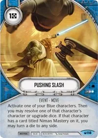 Pushing Slash (Spark of Hope) — Star Wars Destiny Card Value
