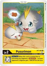 Pusurimon (Next Adventure) — Digimon Card Game Card Value