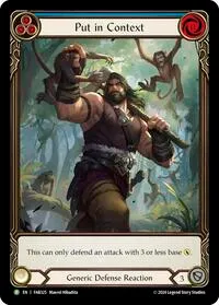 Put in Context FAB325 (Flesh and Blood: Promo Cards) — Flesh & Blood TCG Card Value