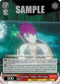 Pyrrha Video Message (RWBY Premium Booster)