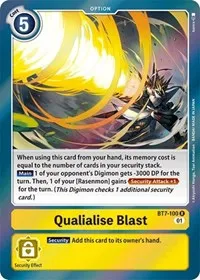 Qualialise Blast (Next Adventure) — Digimon Card Game Card Value