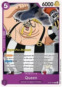 Queen (Super Pre-Release Starter Deck 4: Animal Kingdom Pirates) — One Piece Card Game Card Value