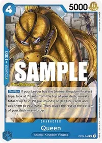 Queen (Kingdoms of Intrigue Pre-Release Cards) — One Piece Card Game Card Value