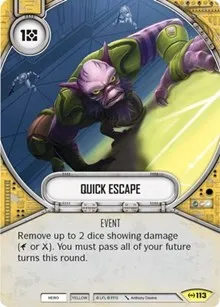 Quick Escape (Empire at War) — Star Wars Destiny Card Value