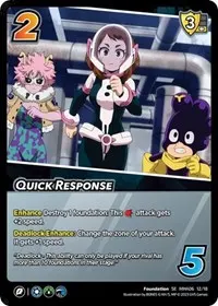 Quick Response (UniVersus: My Hero Academia: Jet Burn)