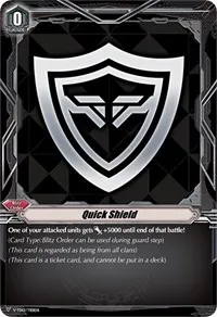 Quick Shield (V-TD12: Ahsha) — Cardfight Vanguard Card Value